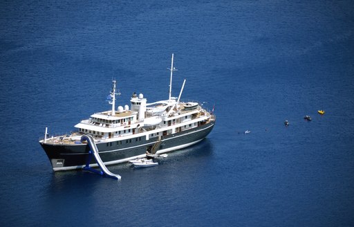 Sherakhan yacht with tenders and water toys