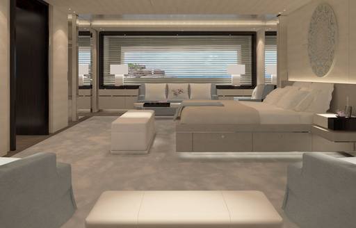 superyacht 'grace e''s master suite