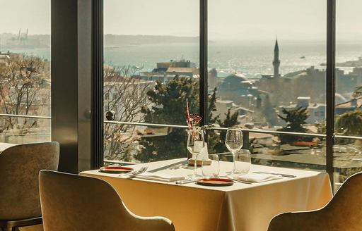 Nicole Istanbul dining area window view