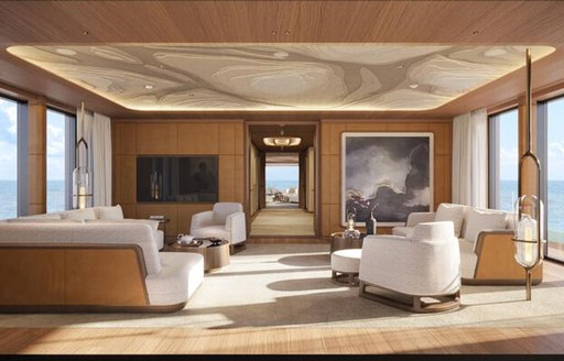main salon charter yacht kensho