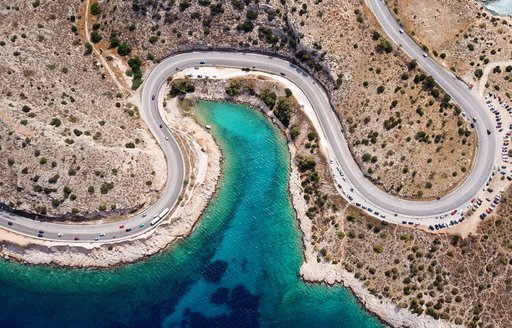 aerial view vouliagmeni