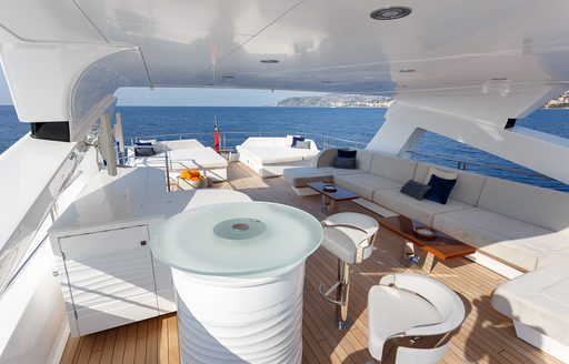 Sundeck on board charter yacht No. 9