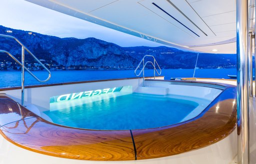 Superyacht charter AQUA LARES swimming pool