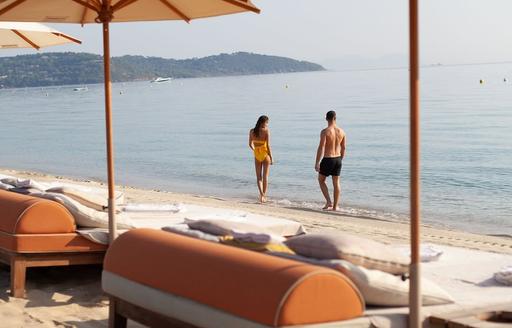 La Reserve a la Plage St Tropez beach loungers