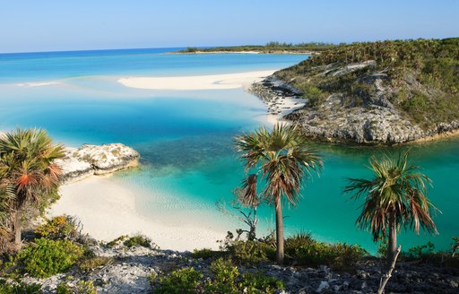 Tropical island in the Exumas, Bahamas