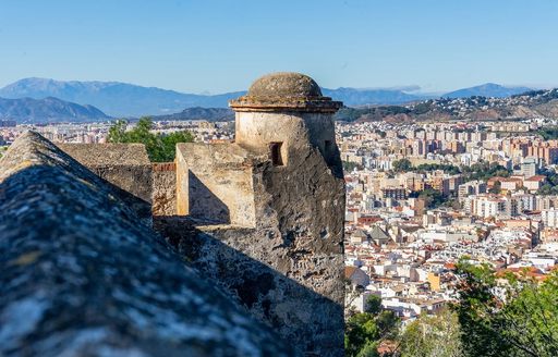 Alcazaba Malaga city view