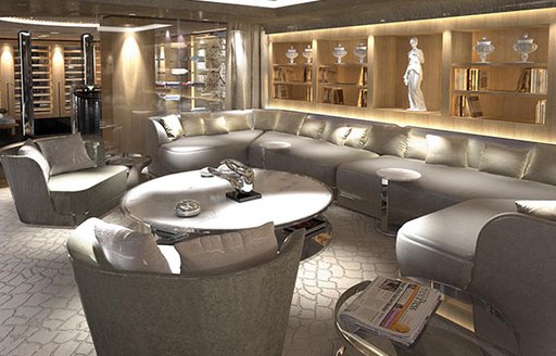 salon on Superyacht SUERTE