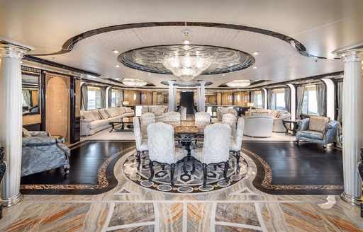 Main salon onboard MY Elements