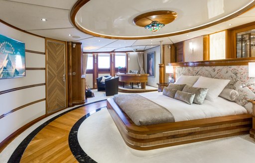 Master stateroom on LEGEND yacht