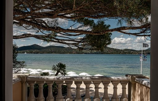 St Tropez - Le Cheval Blanc balcony beach view
