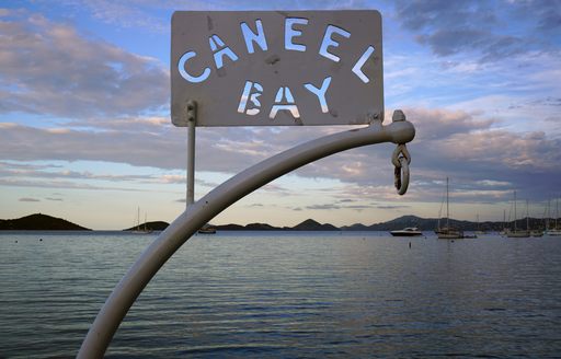 Sign reading Caneel Bay