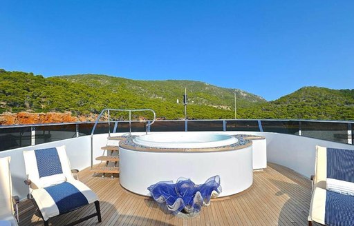 The Jacuzzi on board superyacht Ionian Princess