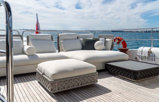 Charter yacht NIGORA exterior seating
