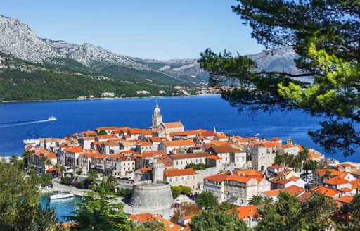 town of korcula in croatia