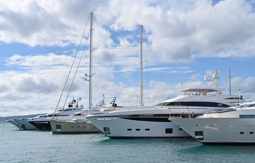 Superyacht charters berthed at Croatia Yacht Show