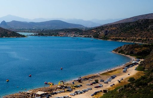 Kondyli Beach Nafplio aerial view