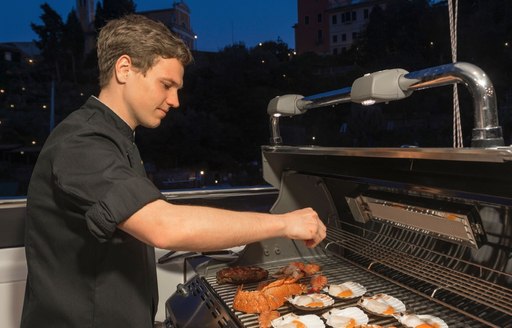 The Wellington is one of the few Below Deck yachts to feature an alfresco barbecue grill on deck