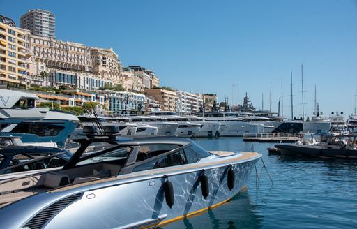 Monaco Yacht Show and superyacht charters berthed