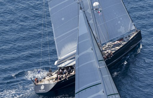 GANESHA competes at the Loro Piana Superyacht Regatta in Porto Cervo, Sardinia