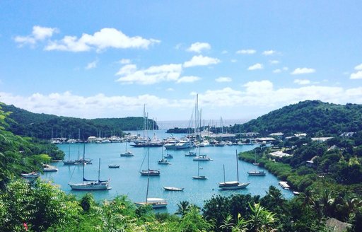 view of the Antigua Charter Yacht Show 2016