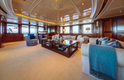 Charter yacht NEXT CHAPTER interior lounge area