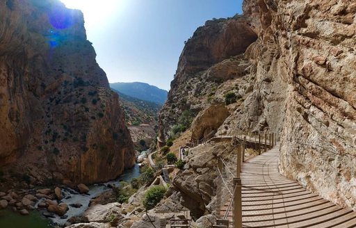 Caminito del Rey Malaga walkway cliffs river