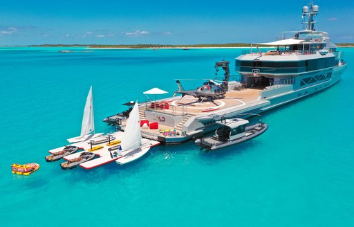 water toys onboard luxury charter yacht BOLD