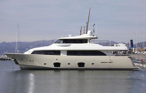 Charter yacht ULYSSIA berthed at dock