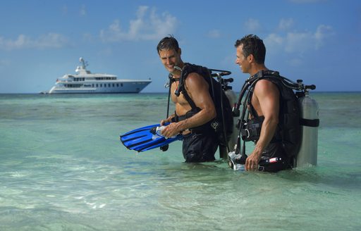 guests going scuba diving in the mediterranean 