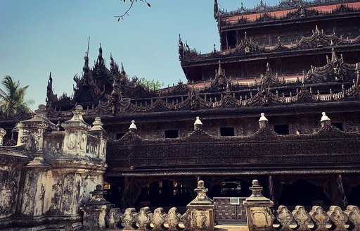 Myanmar - Shwenandaw Buddhist Temple exterior