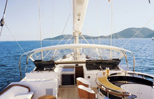 Charter yacht PARSIFAL III exterior wet bar