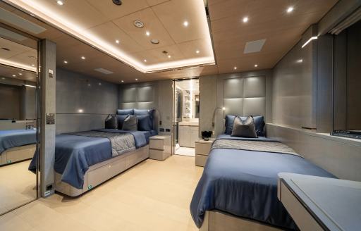Charter yacht SALT guest cabin