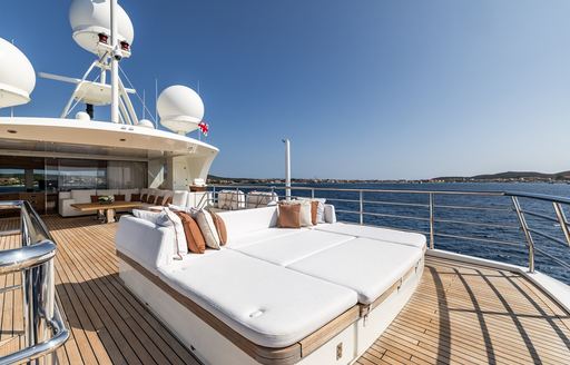 Charter yacht REBELS sun pads 
