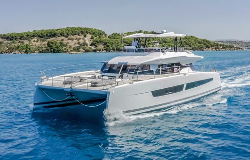 Charter yacht CORE at sea