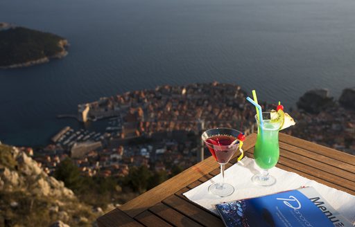 Drink at Panorama Restaurant in Dubrovnik, Croatia