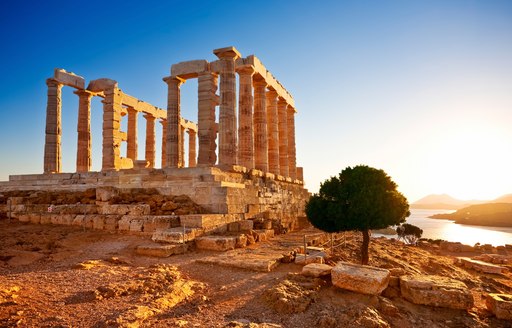 ancient site along the coast in Greece