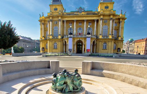 Overview of the Croatian National Theatre in Zagreb