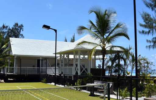 tennis court on thanda island