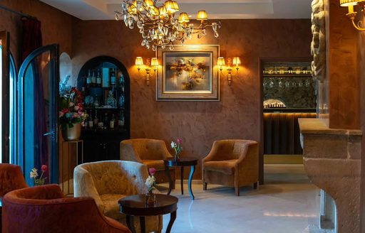 Chateau Eza lounge area