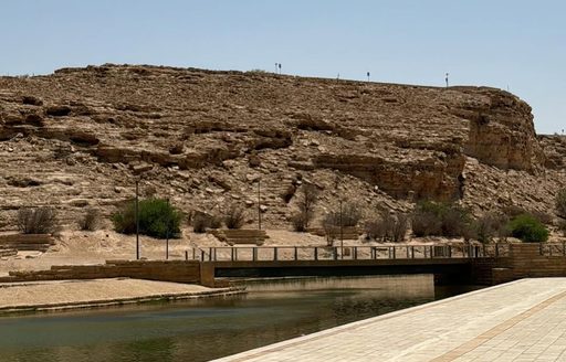 Saudi Arabia - Wadi Namar Waterfall lake