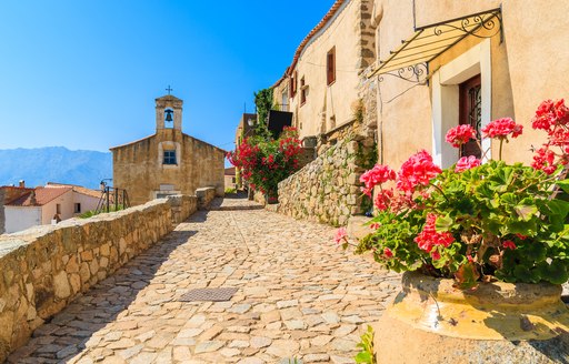 little town on the french island of corsica