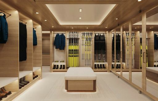 Superyacht charter REV OCEAN dive center rendering