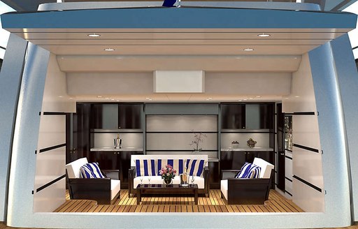 Brand new beach club on board 'My Seanna'