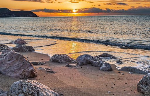 Pefkoulia beach Lefkada sunset