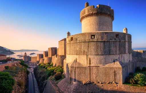 Turret along the city walls of Dubrovnik, Croatia