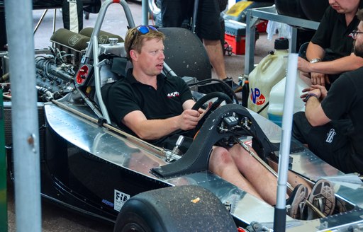 driver in racecar during monaco grand prix