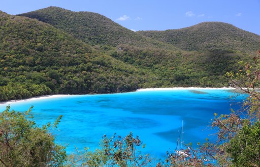 sandy beach in the caribbean 