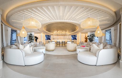 Superyacht Charter KISMET interior lounge
