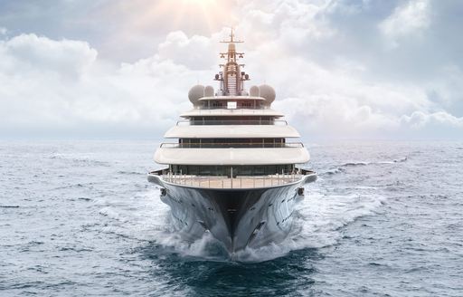 Charter yacht FLYING FOX bow