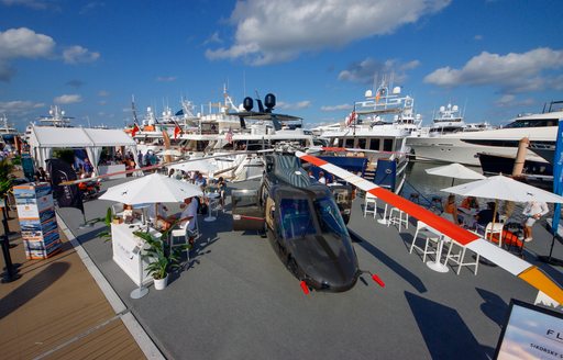 Docks at Palm Beach International Boat Show